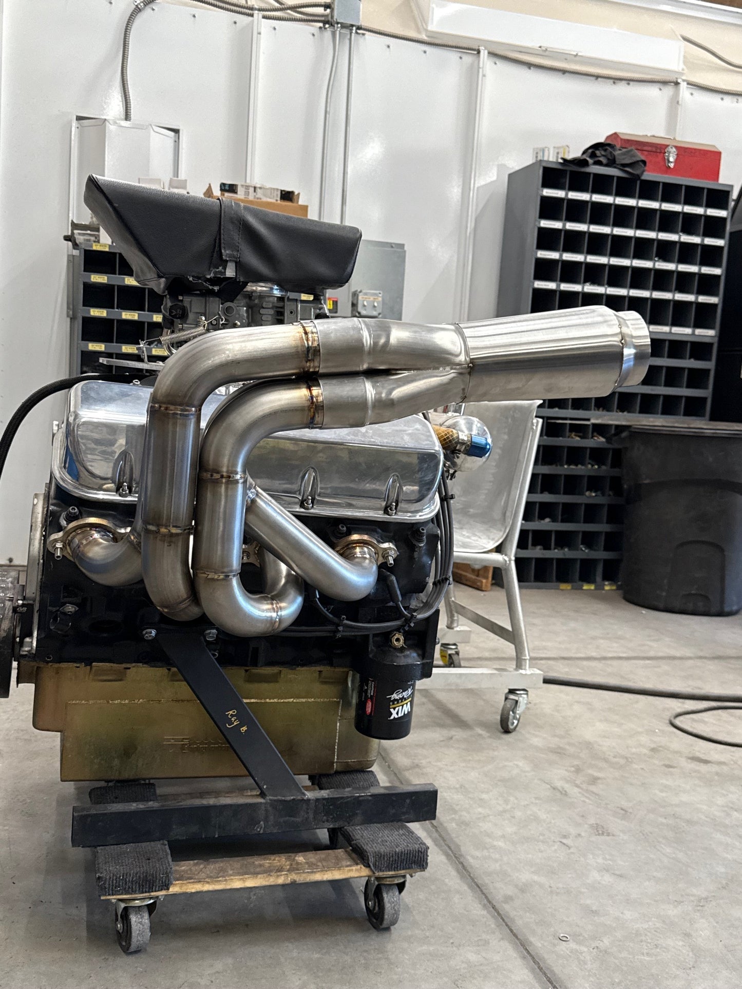 Custom Over the Transom jetboat headers