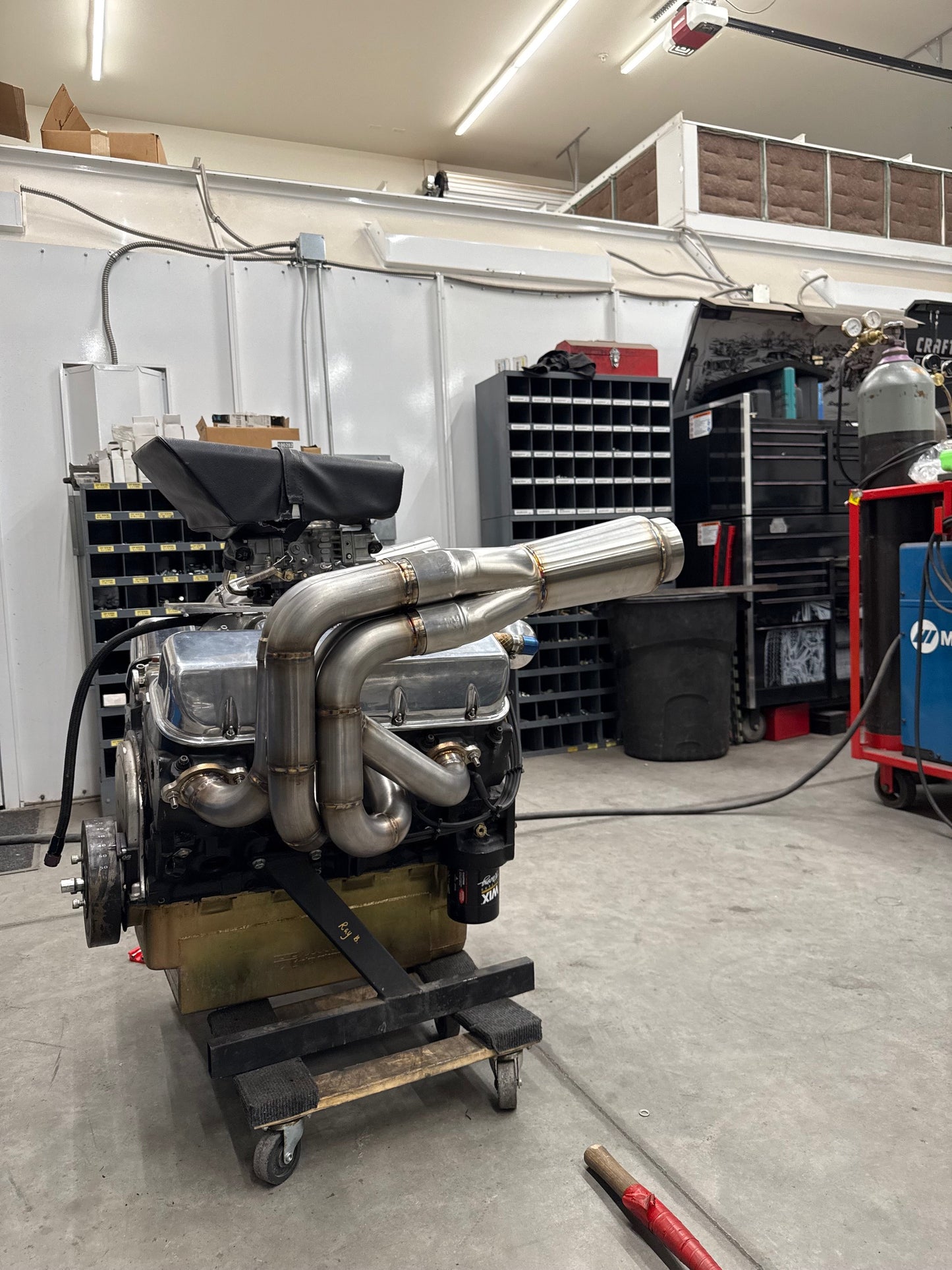 Custom Over the Transom jetboat headers